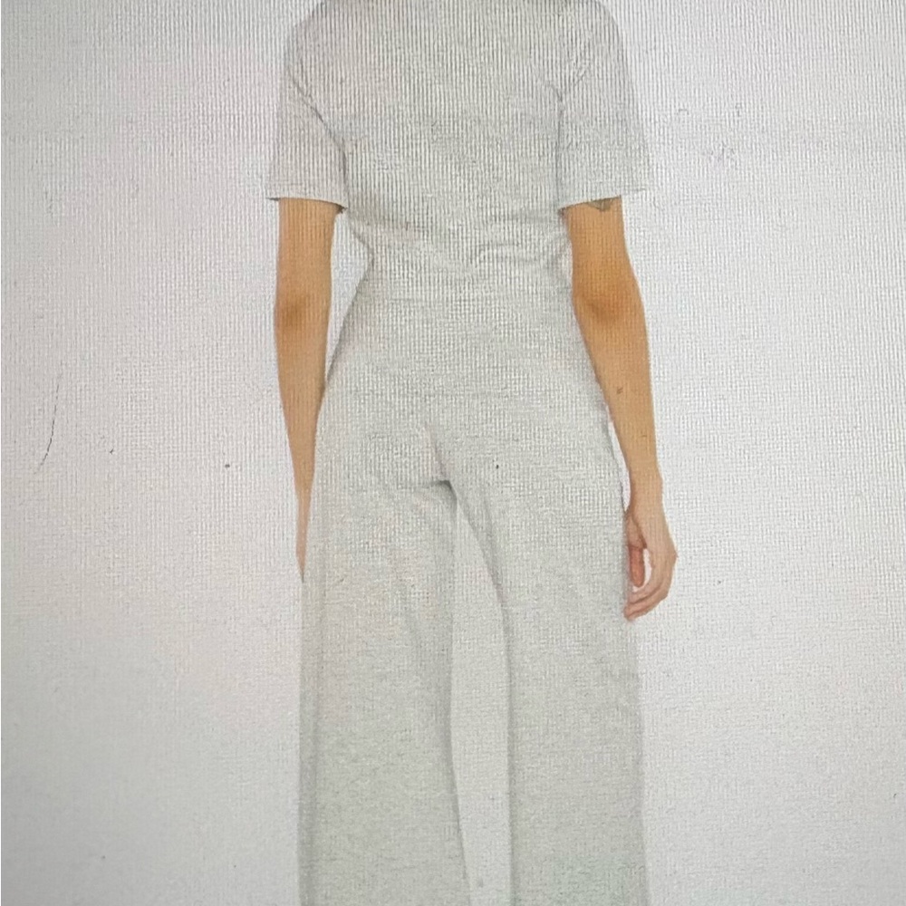 Ripley Radar Heather Grey Ponte Knit Wide Leg Pant